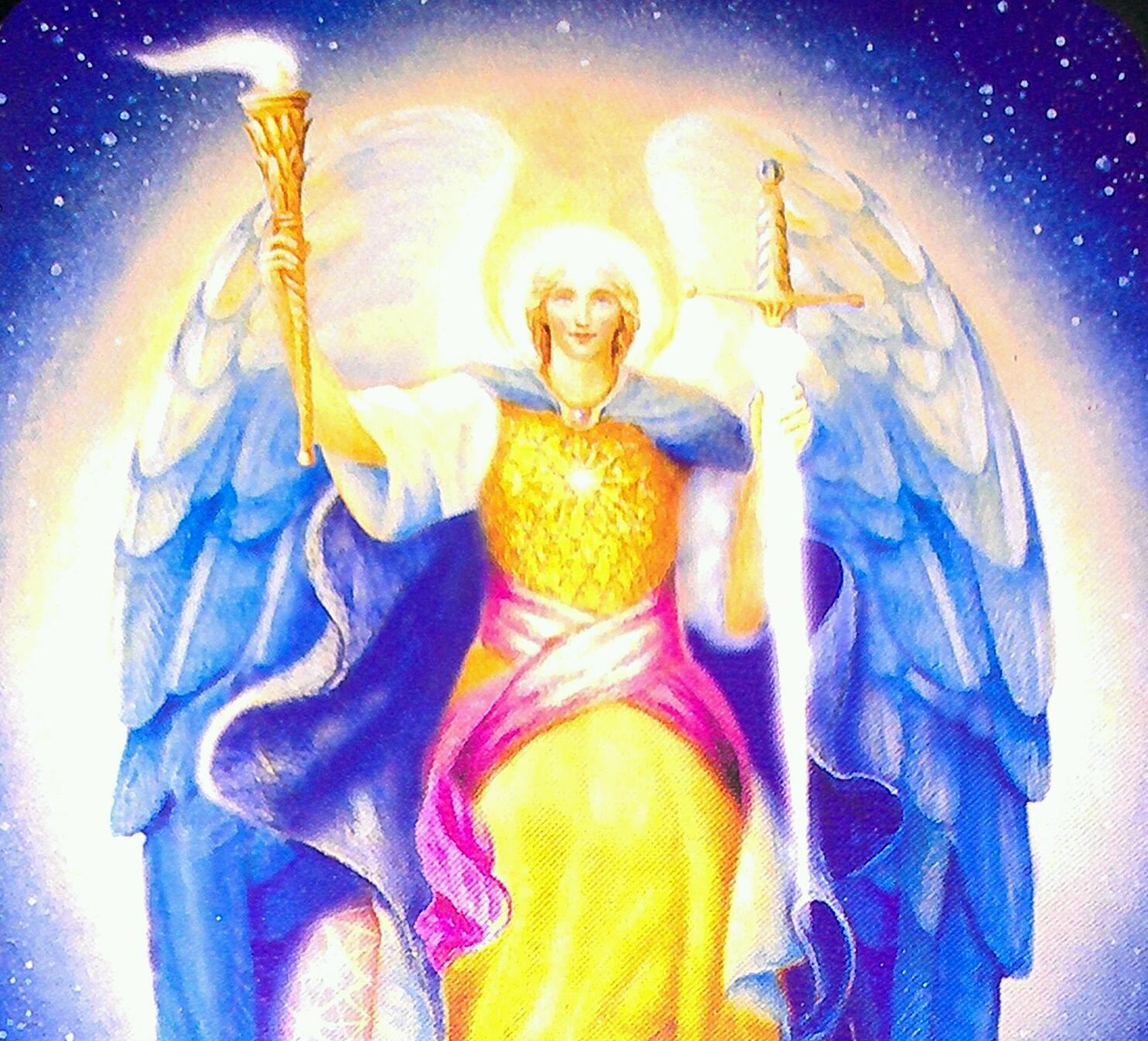 Archangel Michael card image courtesy of Doreen Virtue's Archangel Oracle Card Deck